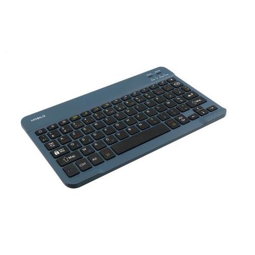 Mobilis 001284 toetsenbord voor mobiel apparaat AZERTY Frans Bluetooth Blauw