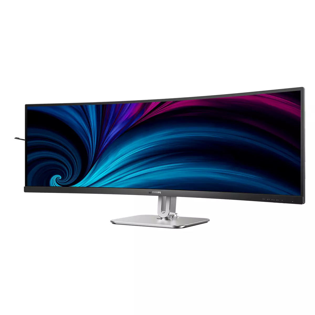 49B2U5900C 49I CURVE VA LED DQHD 32/9 USB-C DOCKING_4MS_5120X1440_75HZ_USB-C -DP-2XHDMI-RJ45 & 3XUSB 3.2_BRIGHTNESS 500CD/M2_S CONTRASTRATIO 80M:1_VIEWING ANGLE