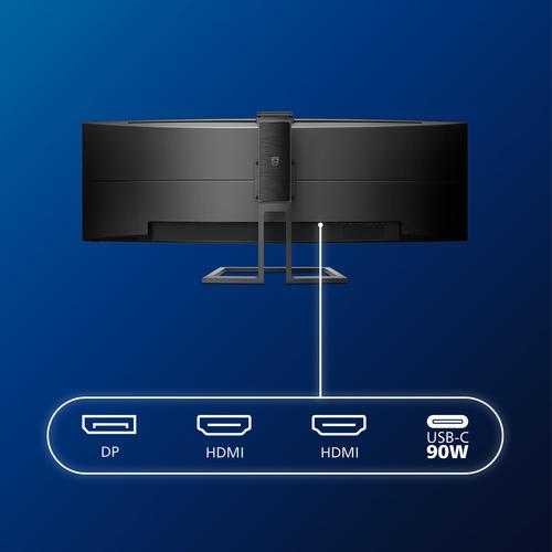 499P9H 49i CURVE VA LED DQHD 32/9 USB-C Docking 4 ms 5120 x 1440 USB-C -DP-2xHDM I-RJ45 & 4xUSB 3.1 Brightness 450 cd/m S Contrastratio