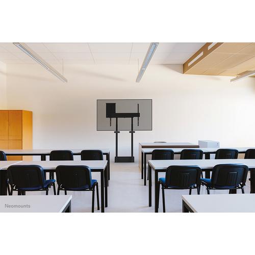 Neomounts Neomounts Move Lift Motorised Wall Stand incl. storage box 10 cm. Wheels VESA 100x100 up to 800x600