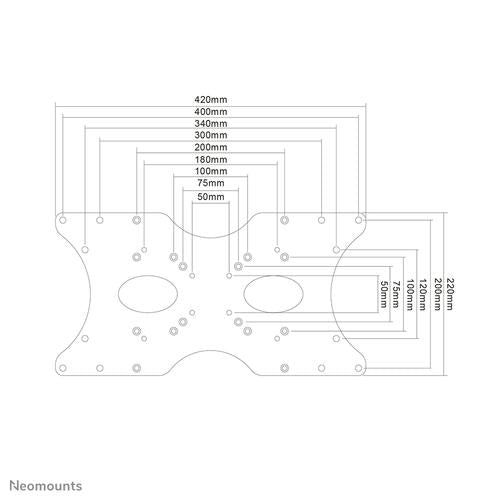 Neomounts Neomounts VESA Conversion Plate - VESA 75/100 - 200x100 200x200 400x200