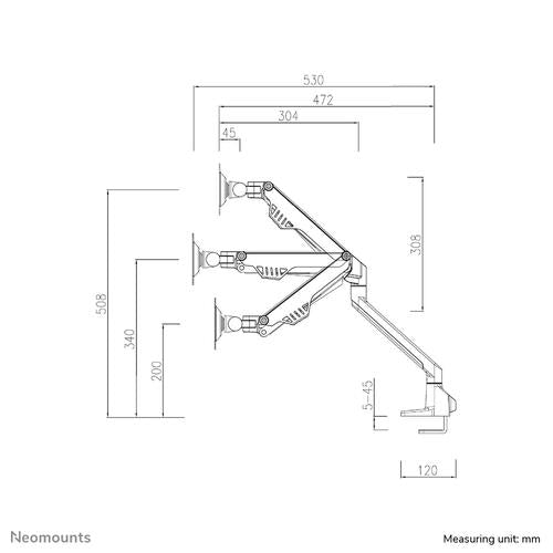 Neomounts Neomounts Flat Screen Desk Mount (clamp/grommet)