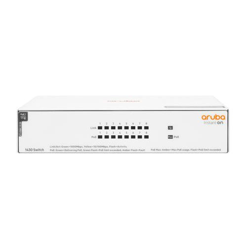 HP Enterprise products Aruba Instant On 1430 8G Class4 PoE 64WSwitch