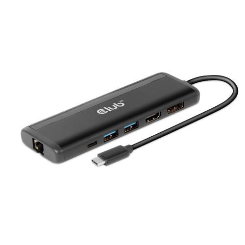 Club 3D USB Gen 1 Type-C 8-in-1 MST Dual 4K60HzDisplay Travel Dock