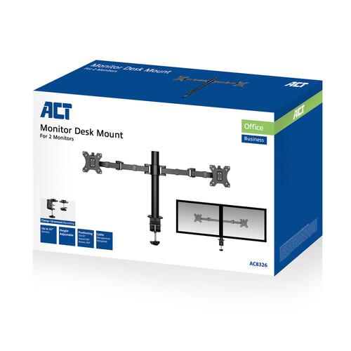 ACT Monitor desk mount stand 2 Screens Business Pro