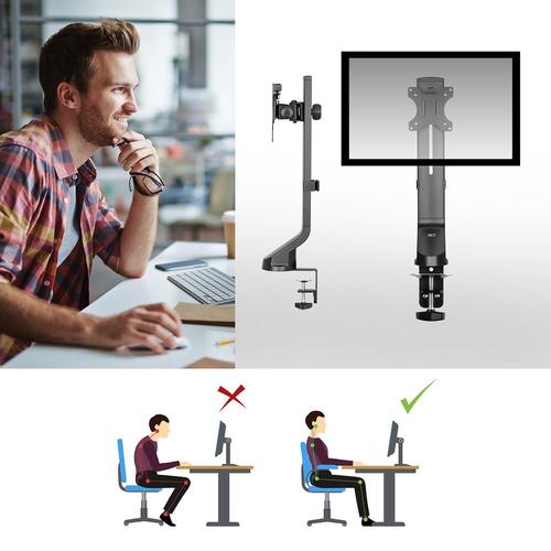 ACT Monitor desk mount stand 1 Screen easy height adjust