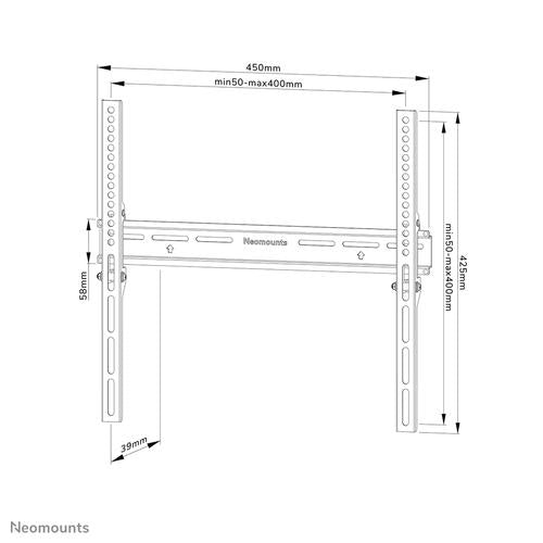 Neomounts Neomounts Screen Wall Mount (fixed lockable VESA 400X400)