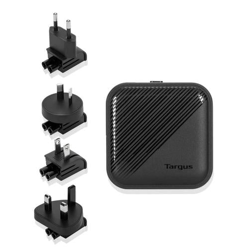 Targus 65 W Gan Charger - Multi port - with travel adapters