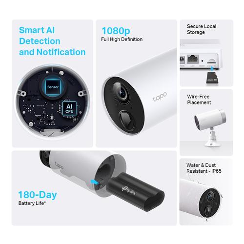 TP-Link Smart Wire-Free Security Camera System 2-Camera System