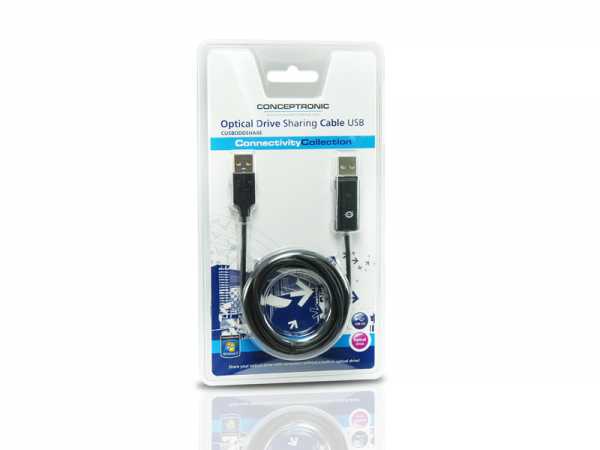 Conceptronic CUSBODDSHARE deelkabel voor optische schijf USB