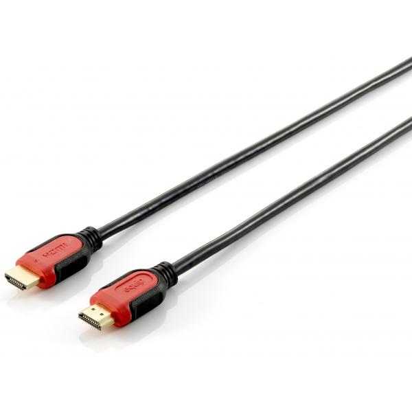 Equip 119341 HighSpeed ​​HDMI 1.4-kabel met ethernet, Type-A, M->M, 1m,