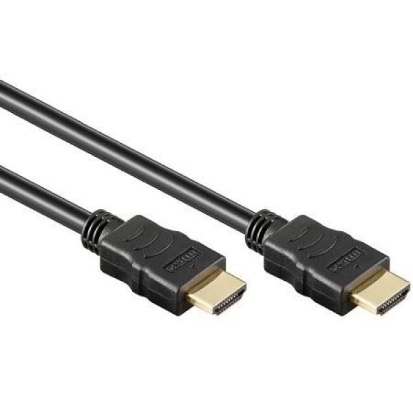 ADJ 300-00043 HDMI A/V-kabel, HDMI->HDMI, M/M, High Speed, Afgeschermd, 3m, Zwart