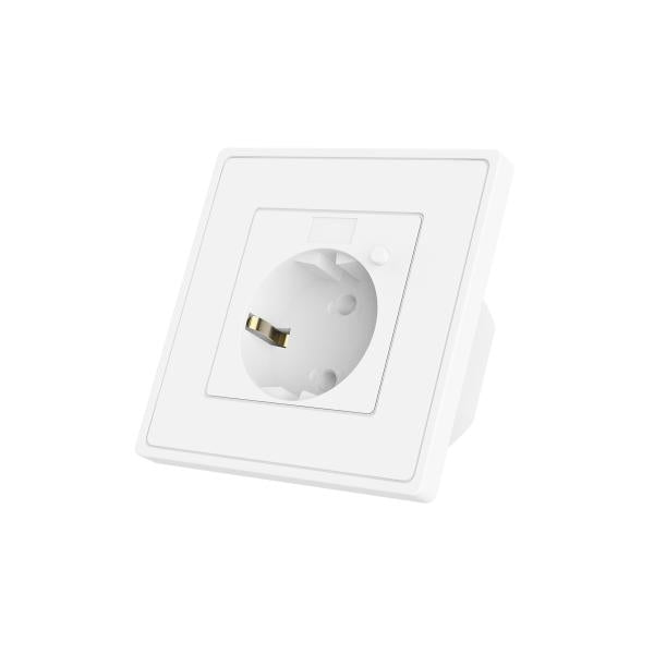WOOX R4054 Smart inbouw stopcontact powered by TUYA, 16A, 3680W, Wi-Fi, Wit