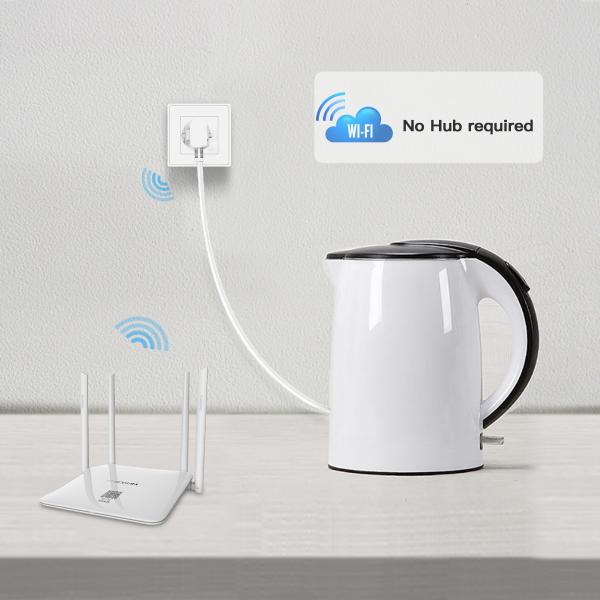 WOOX R4054 Smart inbouw stopcontact powered by TUYA, 16A, 3680W, Wi-Fi, Wit