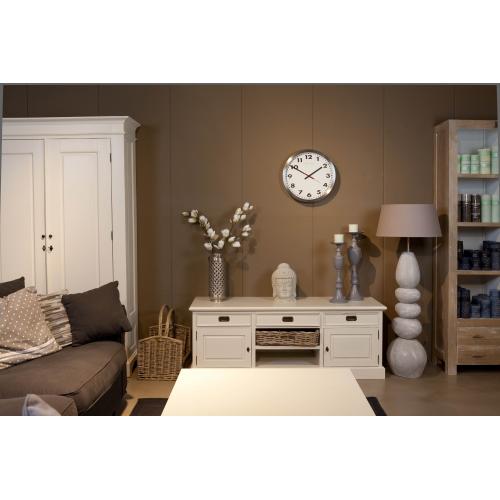 NeXtime klok 2521 Arabisch, Ø33 cm, Wand, Wit