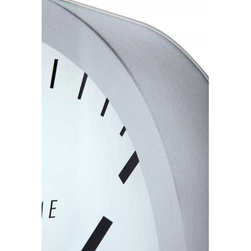 NeXtime klok 3031 Magic - Streep, 25x35,2 cm, Wand, Wit