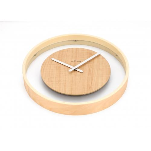 NeXtime klok 3046 Houten Loop, Ø30 cm, Wand, Hout