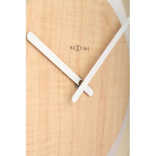 NeXtime klok 3046 Houten Loop, Ø30 cm, Wand, Hout