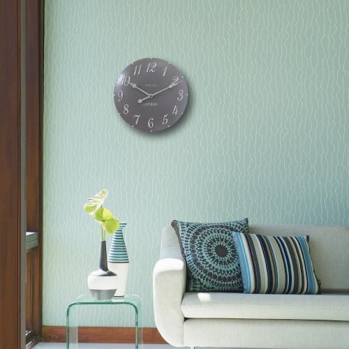 NeXtime klok 3084gs London Arabisch, Ø34,5cm, Wand, Grijs/Wit