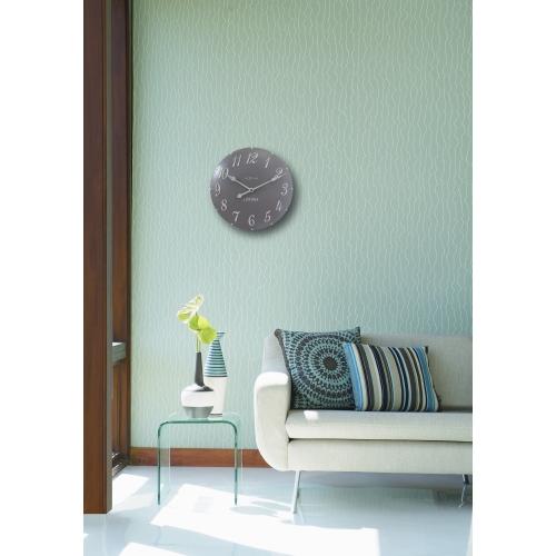 NeXtime klok 3084gs London Arabisch, Ø34,5cm, Wand, Grijs/Wit
