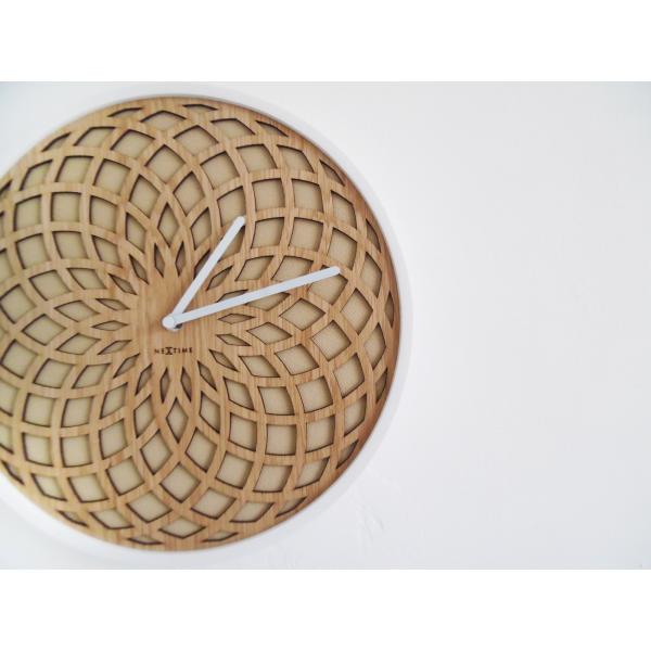 NeXtime klok 3150be Sun Small, Ø35 cm, Wand, Beige