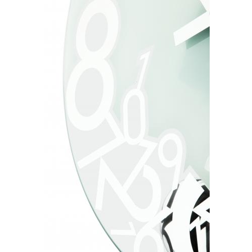 NeXtime klok 8115 Gelaagd, Ø43 cm, Wand, Zilver
