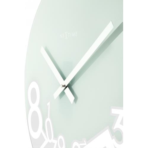 NeXtime klok 8115 Gelaagd, Ø43 cm, Wand, Zilver