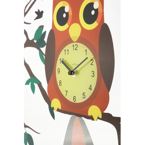 NeXtime klok 8169 Oohoo, Ø43 cm, Wand, Meerkleurig
