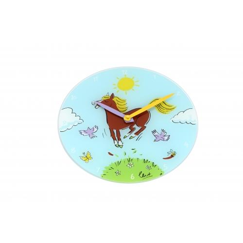 NeXtime klok 8812 Jump for joy, Ø30 cm, Wand, Blauw/ Meerkleurig