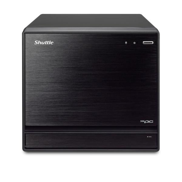 Shuttle SH570R8 Zwarte XPC Slim Cube PC-barebone, 13L-formaat, LGA1200, 4x DDR4, DIMM, Wi-Fi 5, 500 W