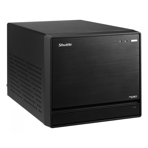 Shuttle SH570R8 Zwarte XPC Slim Cube PC-barebone, 13L-formaat, LGA1200, 4x DDR4, DIMM, Wi-Fi 5, 500 W