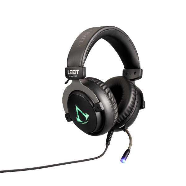 L33T Gaming 1830141 Assassin's Creed Gaming Headset w/ Mic & RGB, 50mm Noise cancellation, braided