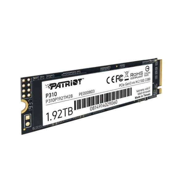 Patriot P310P480GM28P310 P310 SSD, 480 GB, M.2 2280, DETAILHANDEL, 1700/1500 MB/s, 280/250K IOPS