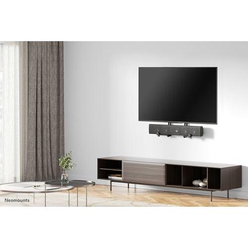 Neomounts AWL29-650BL1 Soundbar VESA Mount, 15 kg, Distance to wall: 7,7 - 21,5 cm