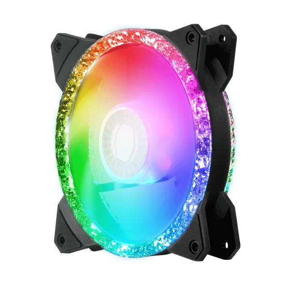 Cooler Master MFY-B2DN-20NPA-R1 MF120 Prismatisch, 3-pins ARGB, 120 mm, 650-2000 RPM, 8 - 27 dBA
