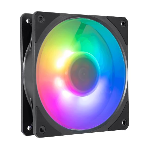 Cooler Master MFZ-M2DN-24NP2-R1 Mobius 120P ARGB, 120 MM, 2400 RPM, 30 dB, 75,2 CFM, Zwart