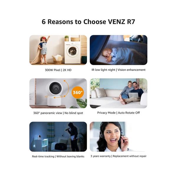 WOOX R4259 VENZ by WOOX R4259PT indoor HD camera 360 graden draaibaar