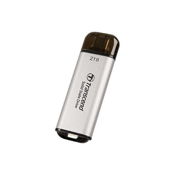 Transcend TS2TESD300S ESD300S Externe SSD, 2 TB, USB Type-C, 10Gbps, 1050/ 950 MB/s, Zilver