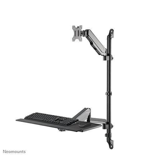 Neomounts WL90-325BL1 height adjustable wall mounted workstation for 17-32