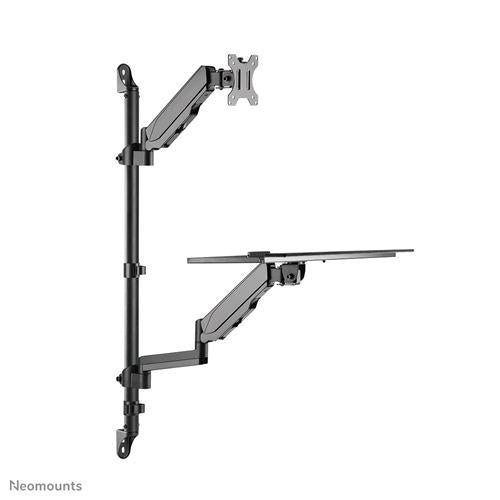 Neomounts WL90-325BL1 height adjustable wall mounted workstation for 17-32