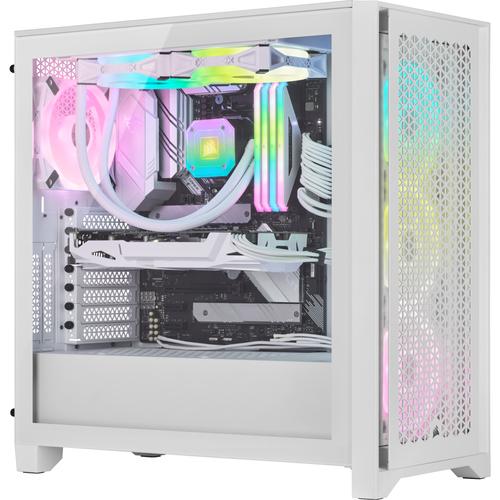 Corsair iCUE 4000D RGB Airflow Mid-Tower True White