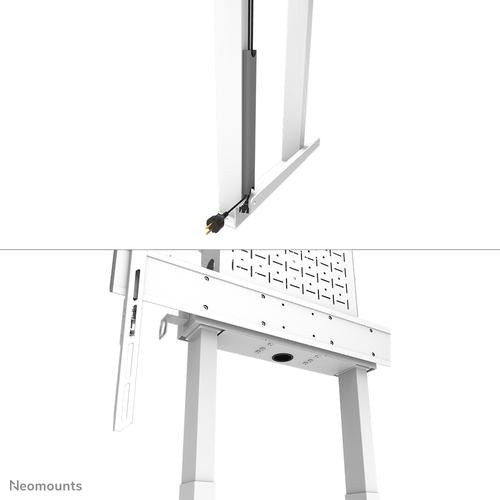 Neomounts Neomounts Move Lift Motorised Wall Stand incl. storage box 10 cm. Wheels VESA 100x100 up to 800x600