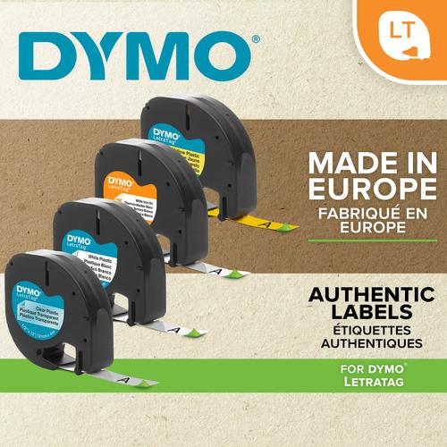 Dymo LETRATAG TAPE PLASTIC TRANSPARANT
