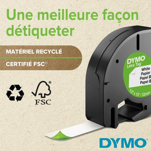 Dymo LETRATAG OPSTRIJKTAPE WIT