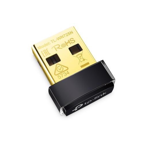 TP-Link TL-WN725N 150Mbps Wireless N Nano USB Adapter Support 802.11b/g/n Nano size Provide USB 2.0 Interface Provide software WPS Support Windows XP/Vista/7/8/MAC