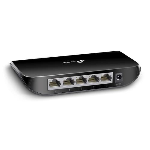 TP-Link TL-SG1005D 5-port Desktop Gigabit Switch 5 10/100/1000M RJ45 ports plastic case