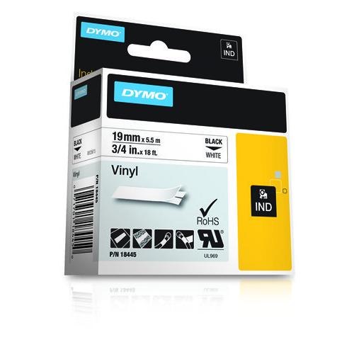 Dymo RHINO TAPE VINYL 19MM WIT