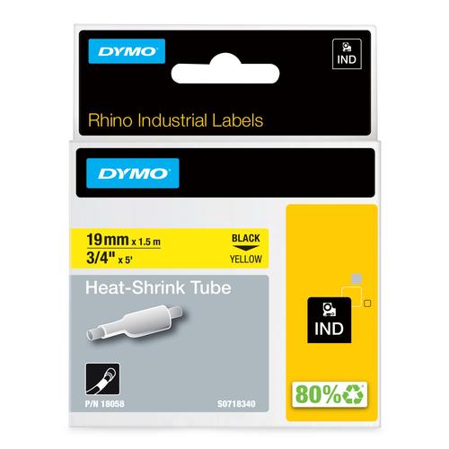 Dymo RHINO TAPE KRIMPKOUS 19MM GEEL