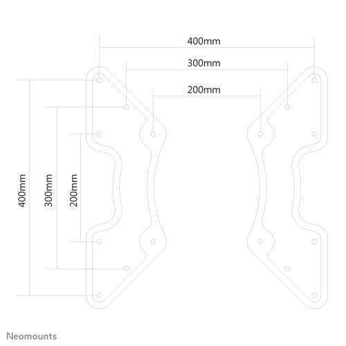 Neomounts Neomounts VESA Conversion Plate - VESA 200x200 to 400x200 400x400