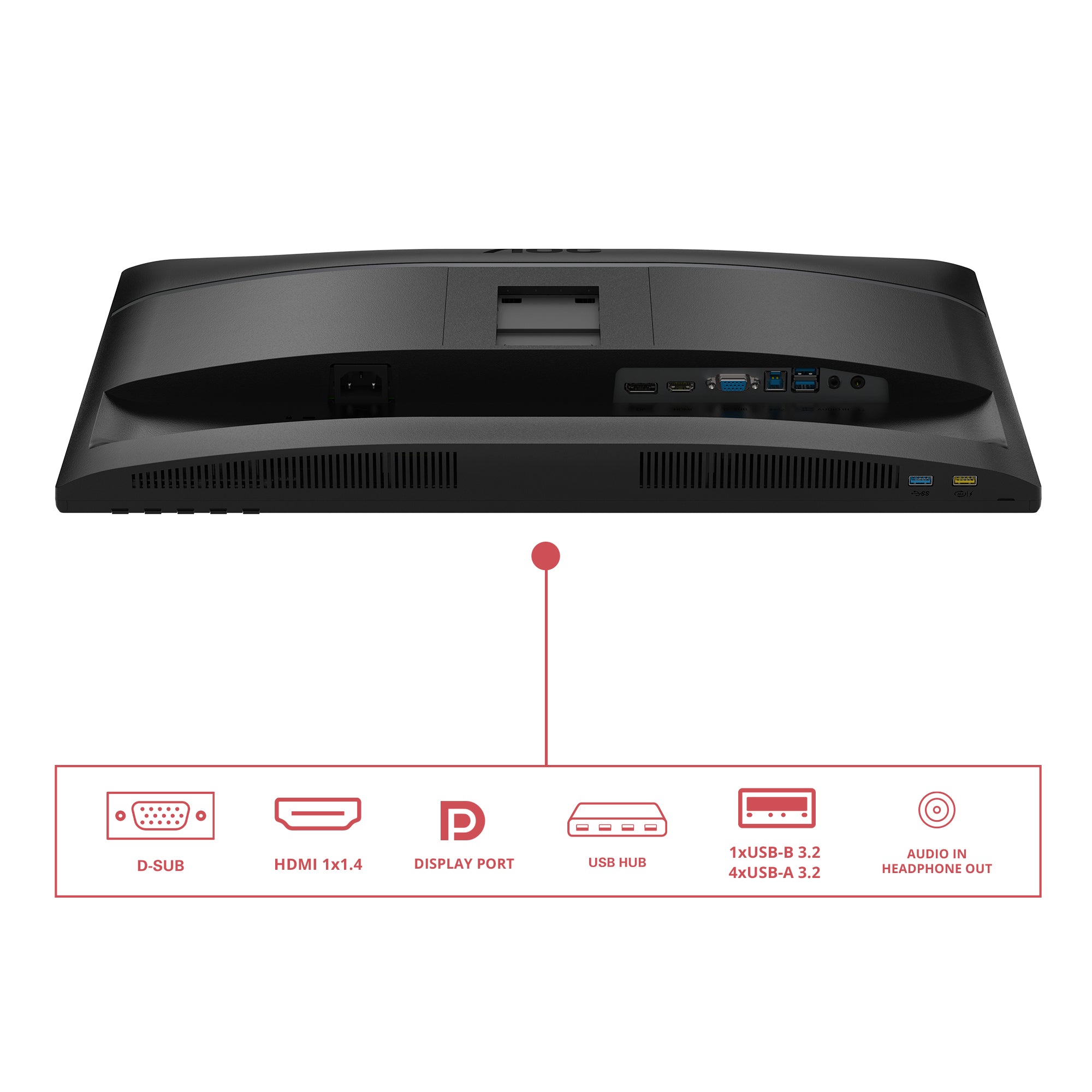 23 8i 16:9 IPS 120Hz 1920x1080 HAS 150mm D-SUB x 1 HDMI x 1x 1.4 DP x1x 1.2 USB Hub
